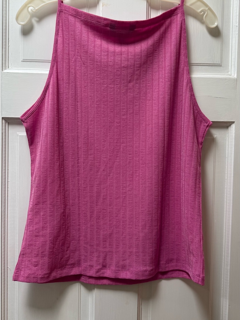 Pink Ribbed Tank Top - - Picture 3 of 3